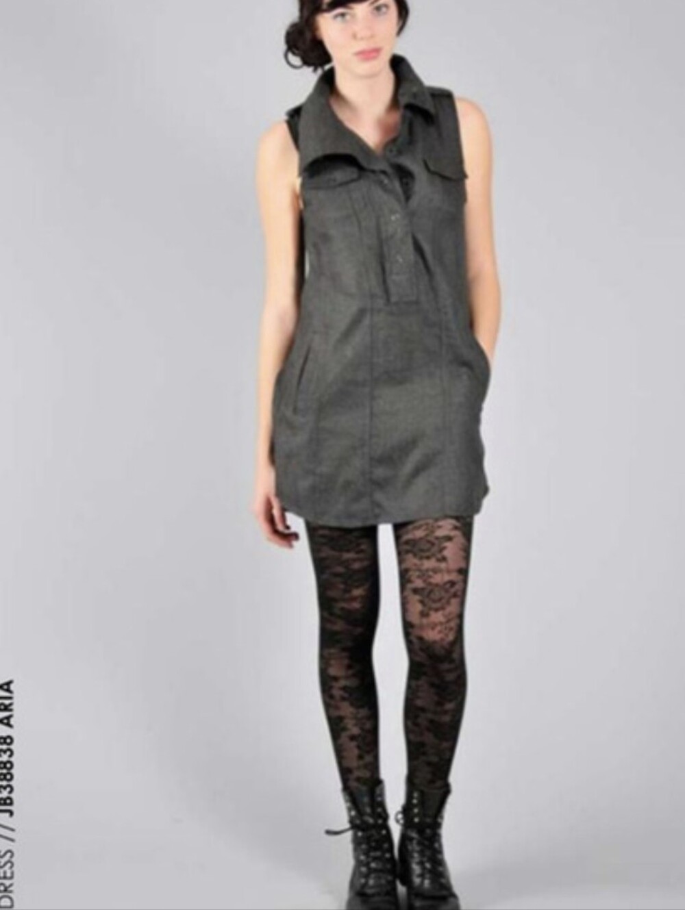 JACK Aria Sleeveless Utility Dress Small B.B Dakota Minimalist cowl neck mini S